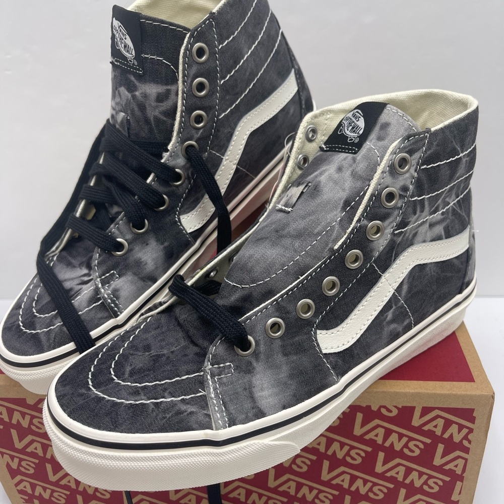 Vans Men’s Sk8-Hi Tapered (Denim Destroy)Black/ Marshmallow Sneakers
VN0A4U169FL - Picture 10 of 16